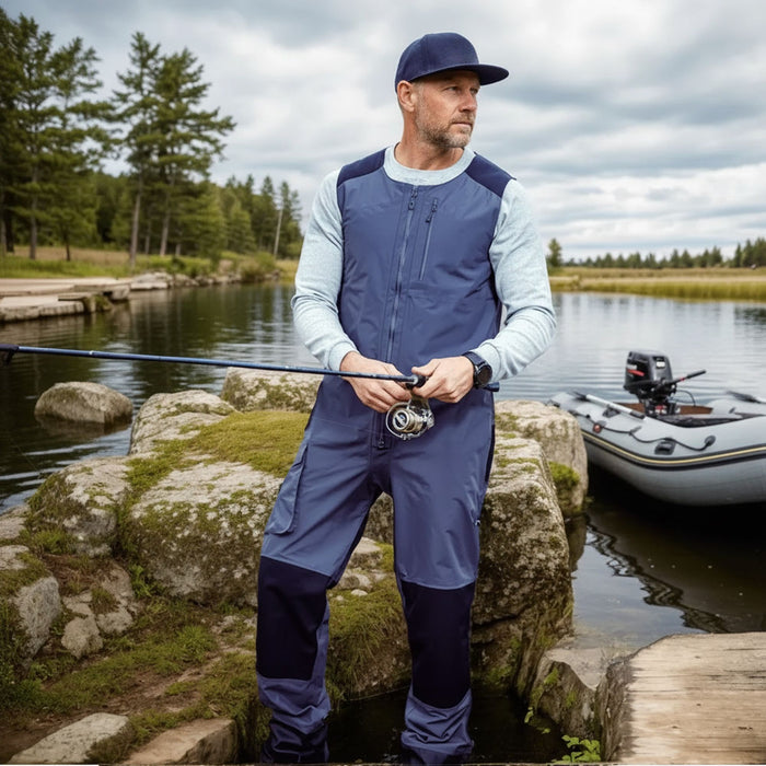 FHM Guard Competition Waterproof Fishing Bib 20000mm Gray