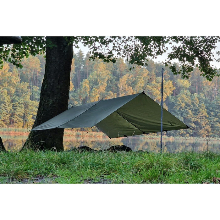 bushmen tarp ultralight 3 x 2 Bushmen EASY Ultralight Hammock Tarp 2×3 green 550g