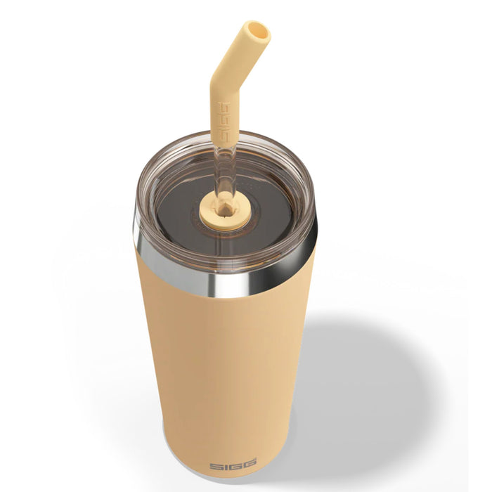 Sigg ceļojumu termokrūze ar salmiņu Helia Persiku krāsā 0,6 L