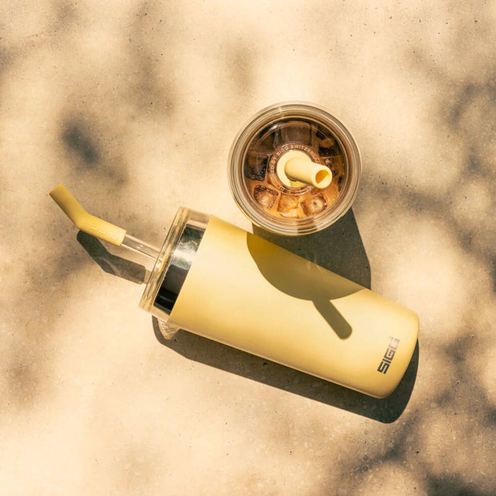 Sigg ceļojumu termokrūze ar salmiņu Helia Persiku krāsā 0,6 L