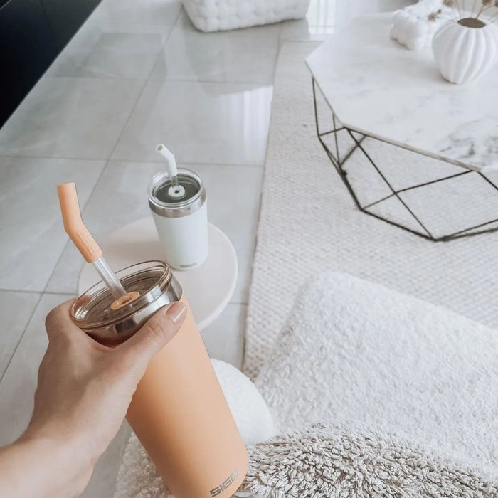 Sigg ceļojumu termokrūze ar salmiņu Helia Persiku krāsā 0,6 L