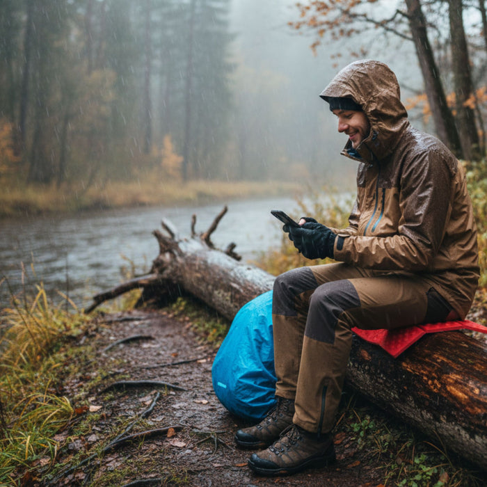 Foldable Outdoor Seating Mat Egg Nest red