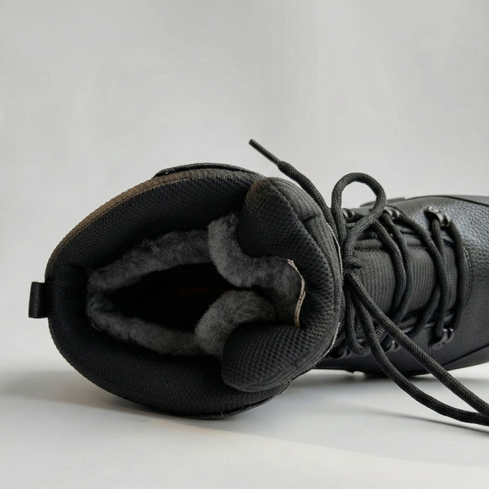 Ziemas zābaki Humtto melna āda