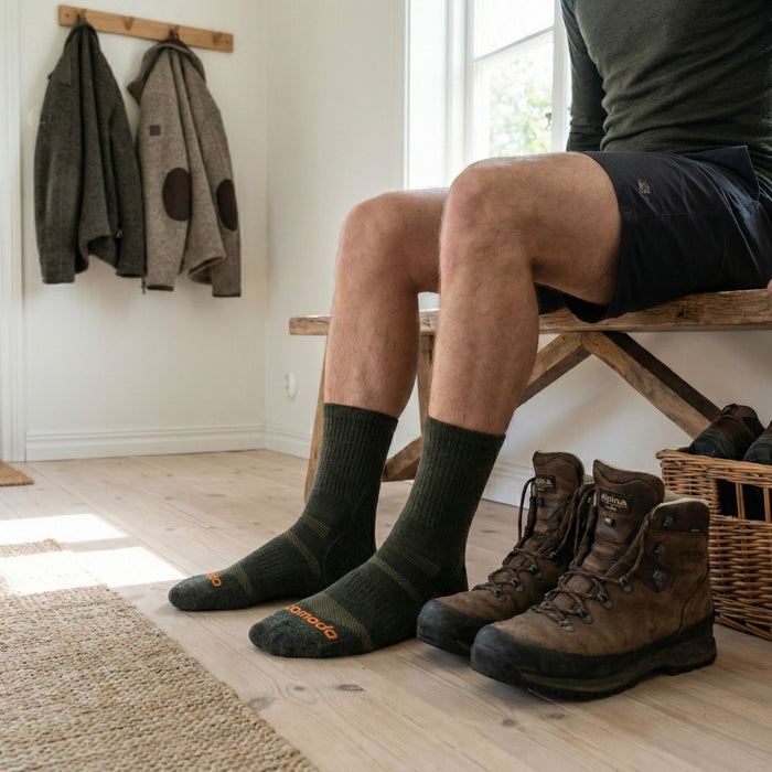 Merino wool Hiker Light socks khaki