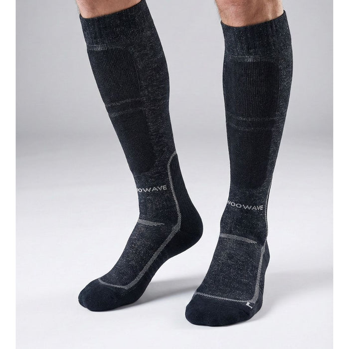 Merino Slēpošanas zeķes ar Primaloft siltinājumu Thermowave Performance Melnas