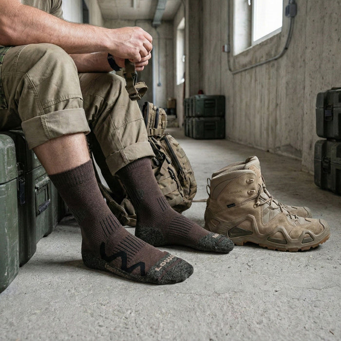 Pārgājienu zeķes LOWA 3 sezonu Pro - Brūnas Termozeķes