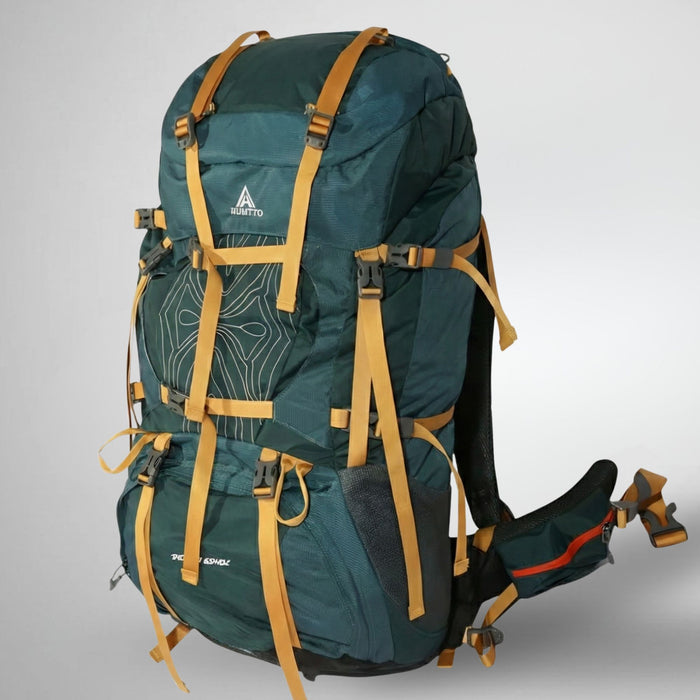Pārgājienu Mugursoma ar Rāmi Humtto 65 + 10 L Zaļā