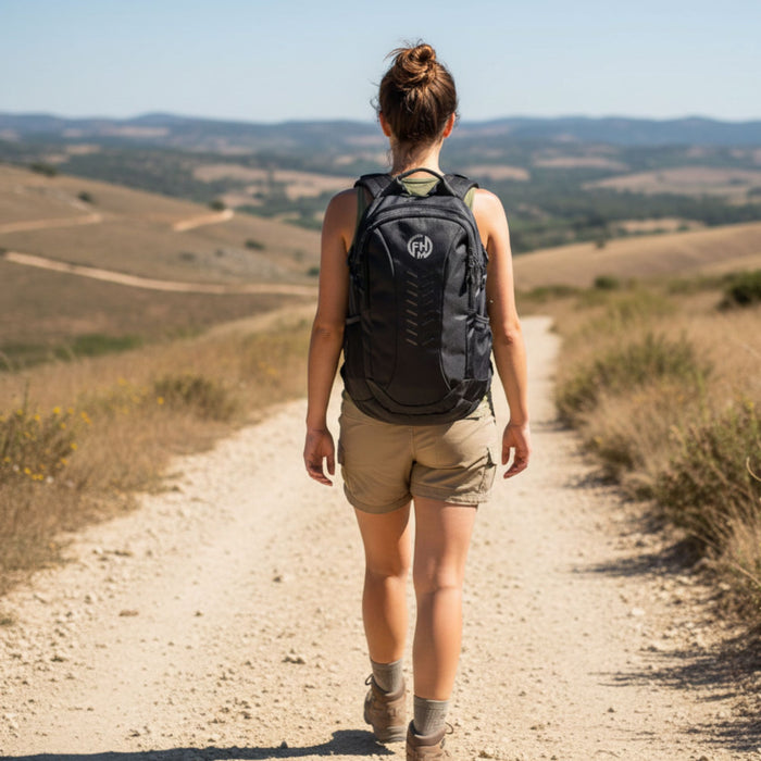 Ceļojumu mugursoma FHM Motion melna 25L 
