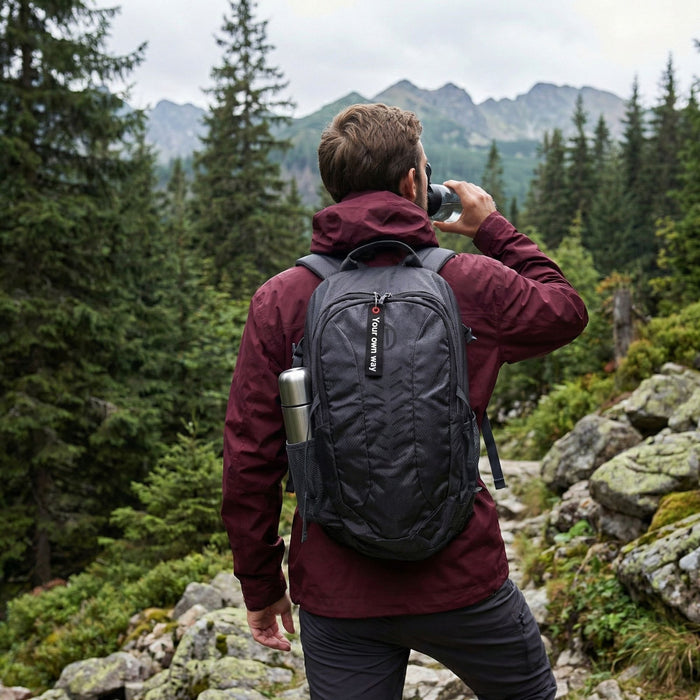 Ceļojumu mugursoma FHM Motion melna 25L 