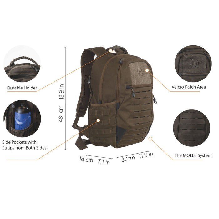 Taktiskā Mugursoma FHM Rover 25L Brūna