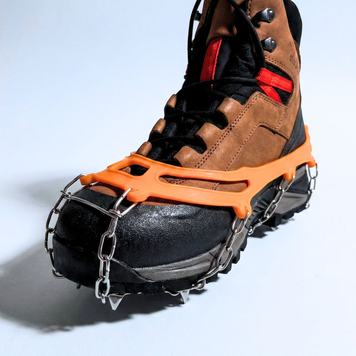 Ice Crampons Universal Orange silicone size 38-44