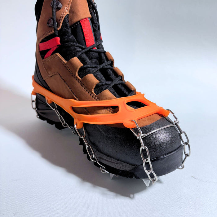 Ice Crampons Universal Orange silicone size 38-44