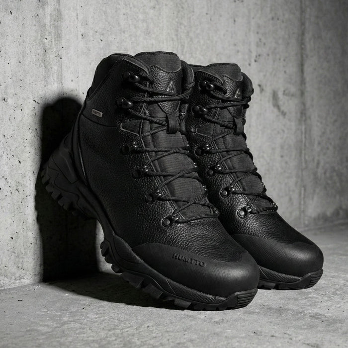 Ziemas zābaki Humtto melna āda