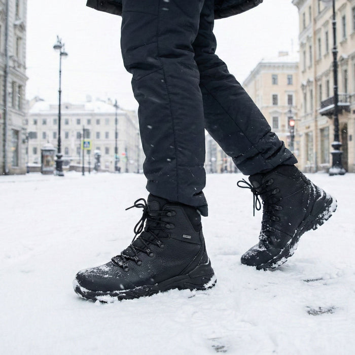 Winter Boots Humtto Black Leather