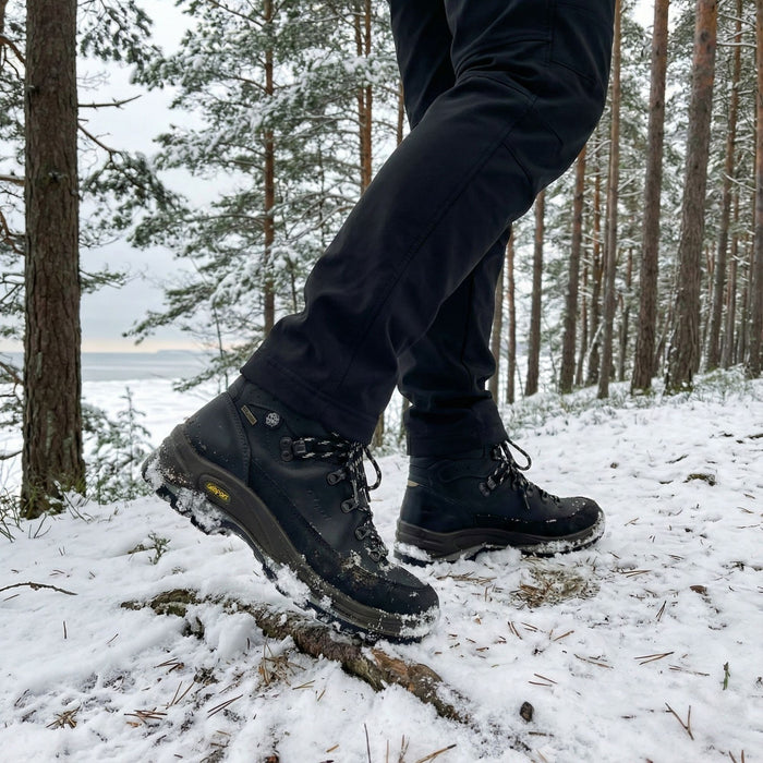 Winter Boots Grisport Black Leather WinTherm (-30°C)