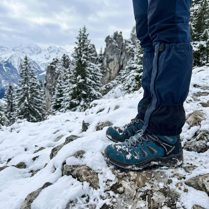 Зимние ботинки Grisport синие непромокаемые из нубука