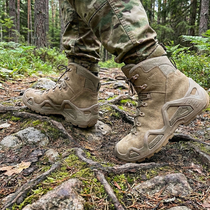 Army Boots LOWA Z-6S Suede Upper Coyote Without Goretex