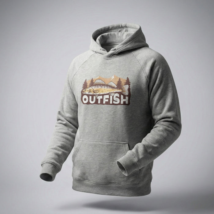 Džemperis ar Kapuci Outfish Zandarts Gaiši pelēks