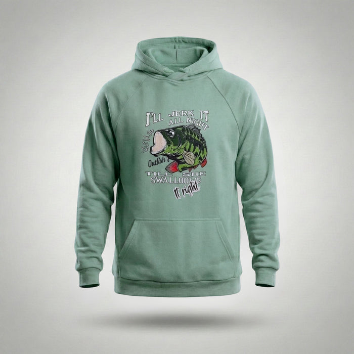 Džemperis ar Kapuci Outfish Asaris Gaiši Zaļā Krāsā