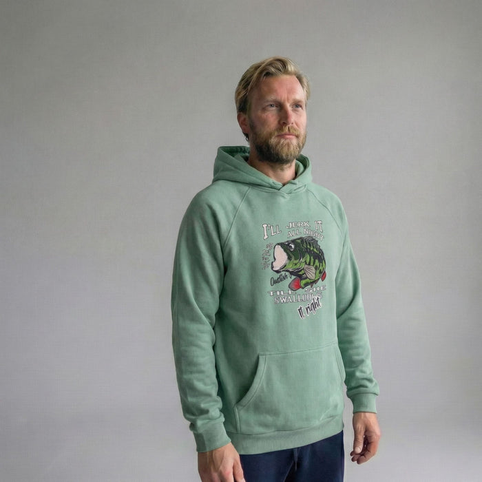 Džemperis ar Kapuci Outfish Asaris Gaiši Zaļā Krāsā