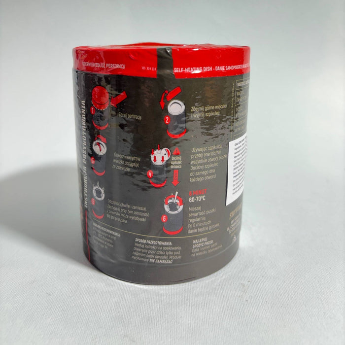 Chili Con Carne ar Rīsiem Pašsildošā Bundžā MRE Tūristu Pārtika