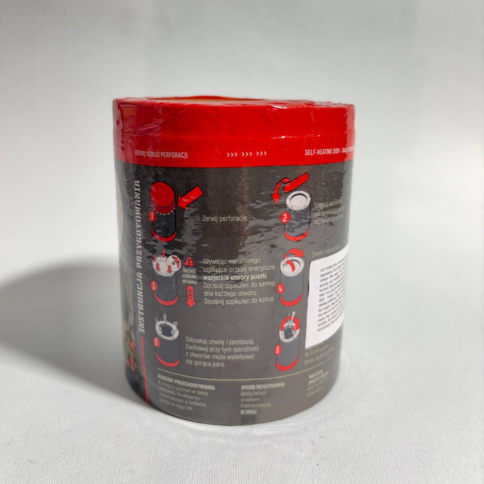 Cūkgaļas Sautējums ar Kartupeļiem Pašsildošā Bundžā MRE Tūristu Pārtika