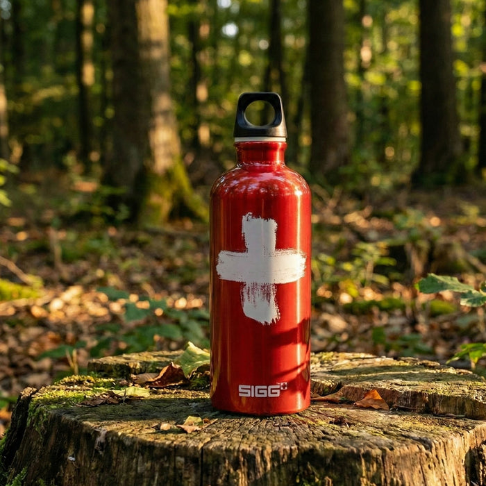 Алюминевая питьевая бутылка SIGG Traveller красная