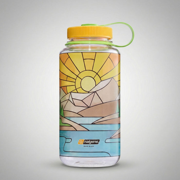 Nalgene 1 L water bottle WM Clear Stained Glass Rive