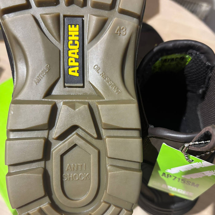 Защитные ботинки Apache коричневая кожа 43 размер