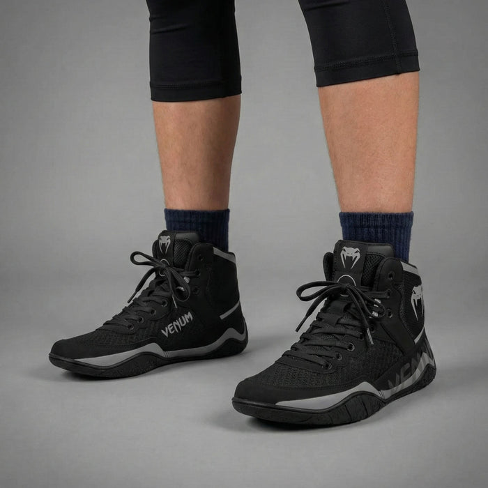 Cīņas apavi Venum Elite Black & Grey EU 37.5
