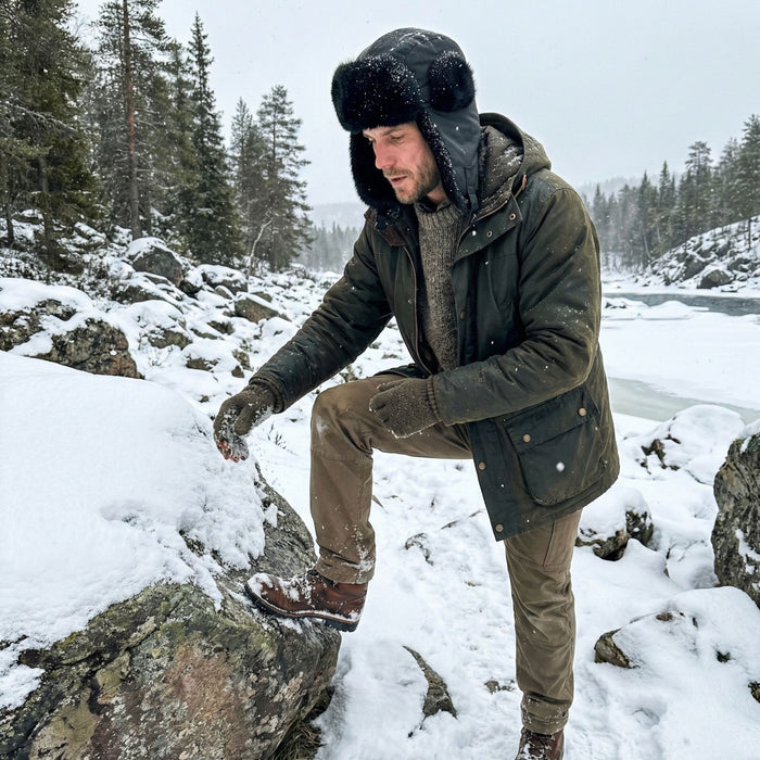 Ausaine Ziemas cepure Trapper Ušanka Urban Classics Melna