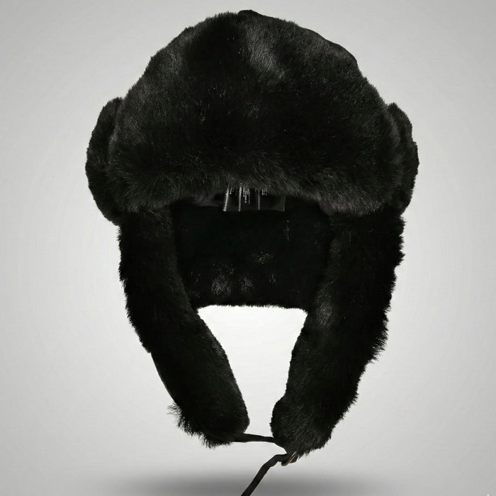 Ausaine Ziemas cepure Trapper Ušanka Urban Classics Melna