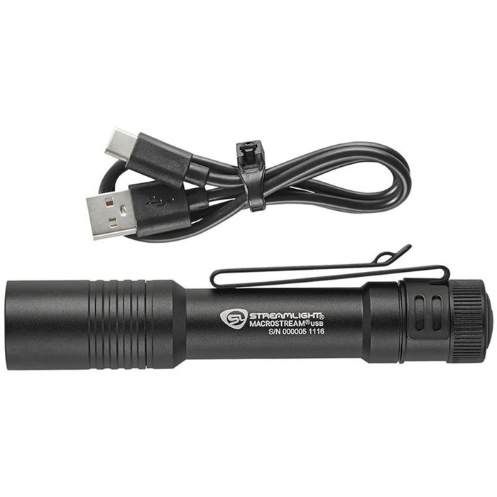 LED фонарь Streamlight MacroStream USB чёрный 500 lumens 62 g