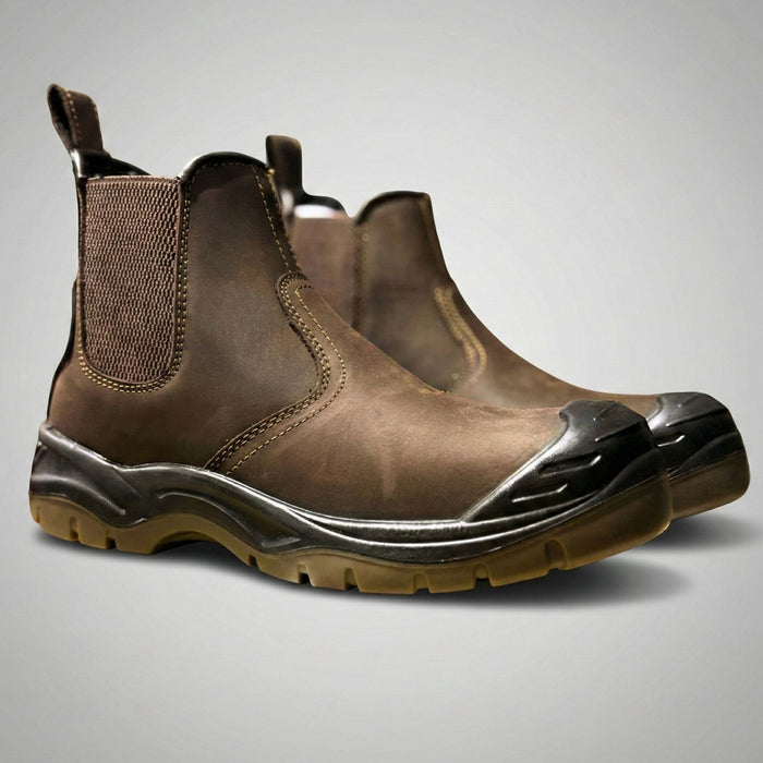 Защитные ботинки Apache коричневая кожа 43 размер