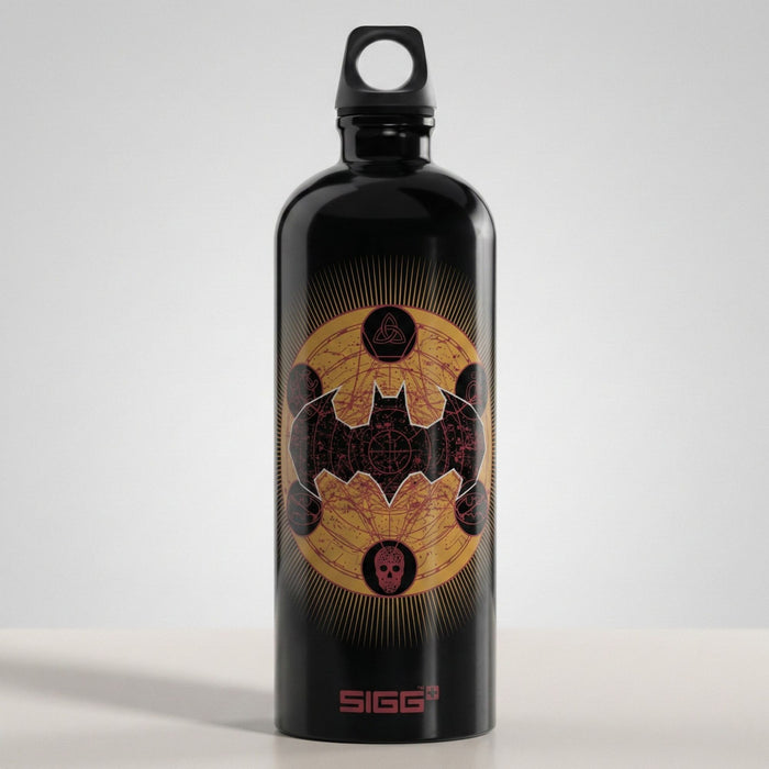 Бутылка для воды SIGG Batman Classic Gold чёрная из алюминия 1 л