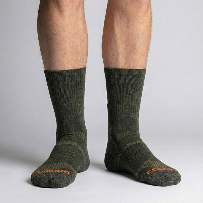 Trekinga zeķes Merino Hiking haki krāsā