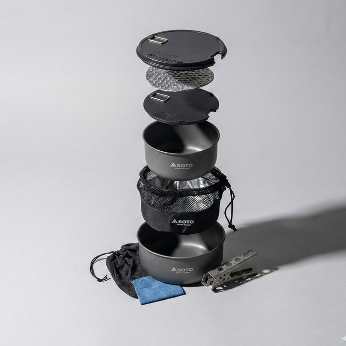 Tūrisma trauku komplekts SOTO Navigator SOD-501 anodēts alumīnijs  480g