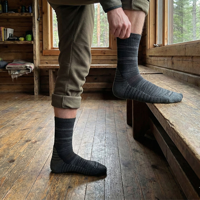 Pārgājienu Zeķes Comodo Alpine TREK Light Hiker Merino Alpakas Vilna Pelēkas