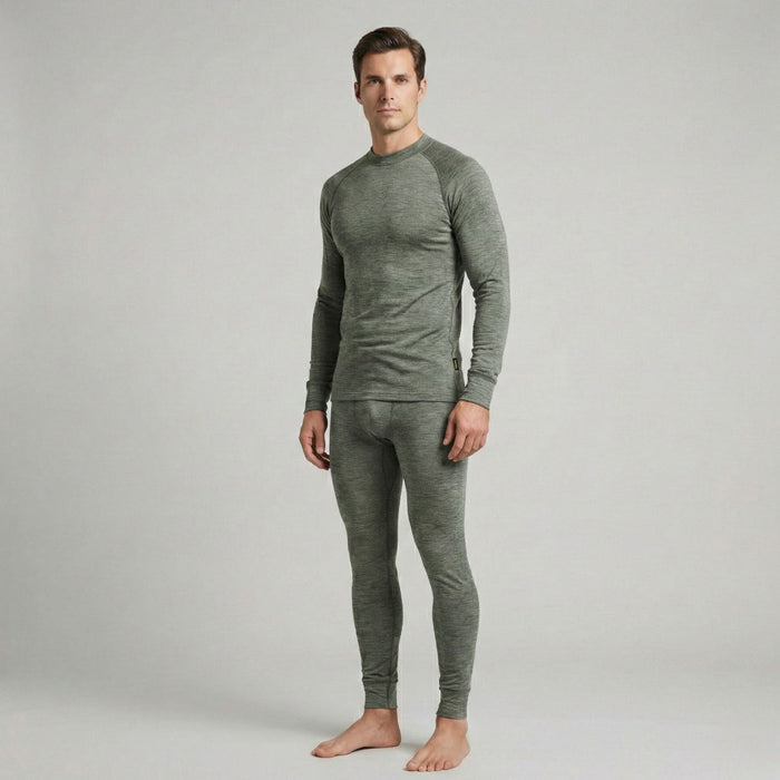 Thermal Base Layer Shirt Thermowave Merino Warm Active khaki