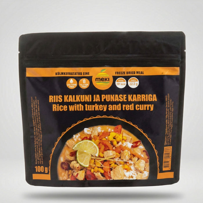 Рис с индейкой и красным карри