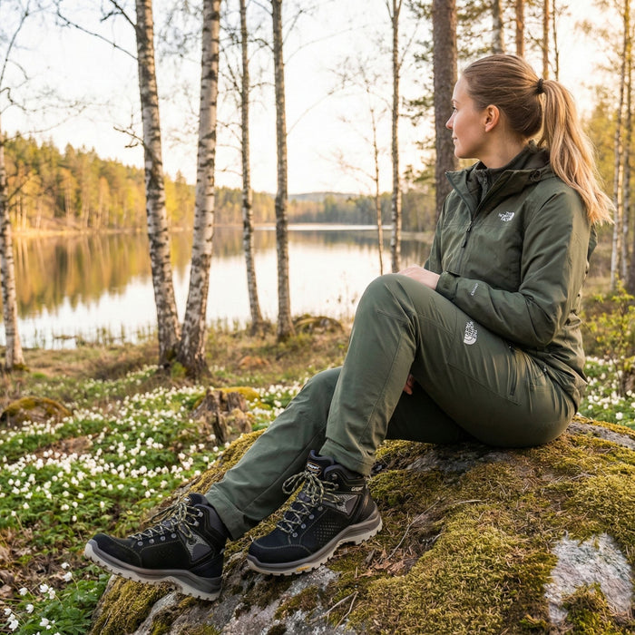 Hiking Boots Grisport 14409N43t Nubuck Vibram Sole Waterproof Black