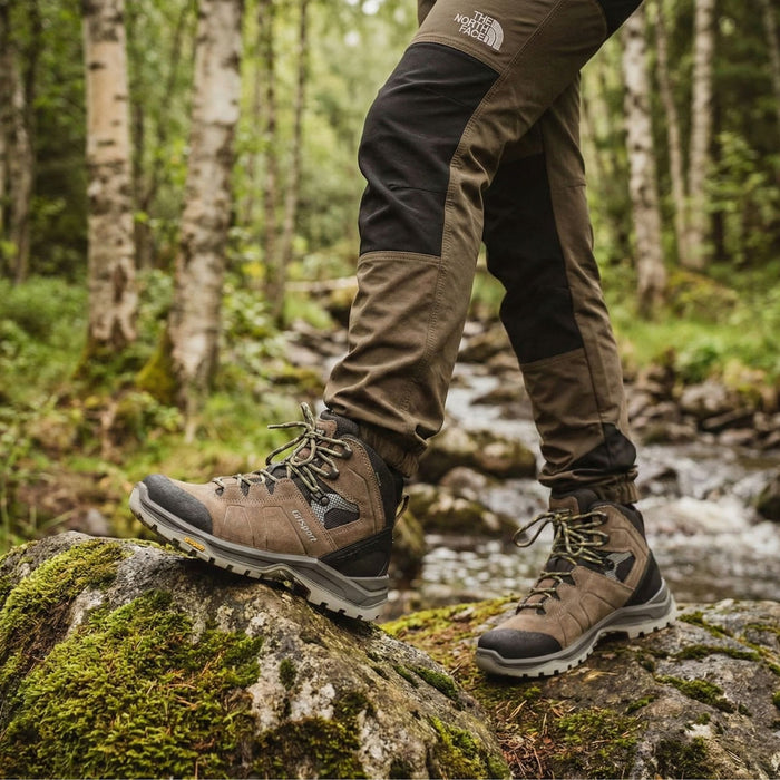 Grisport women membrane mid hiking boots beige