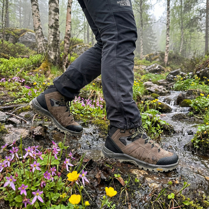 Grisport women membrane mid hiking boots beige