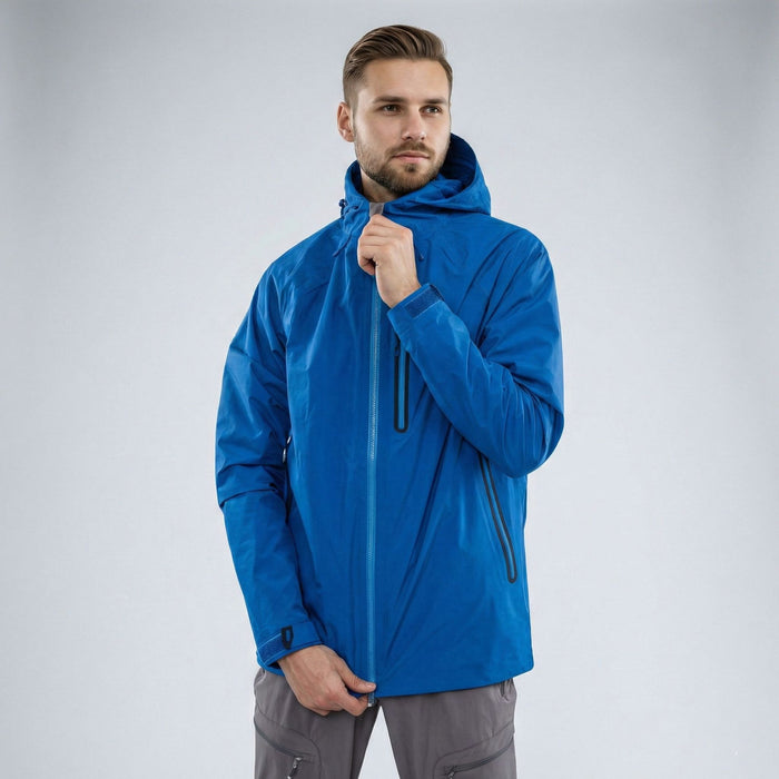 Водонепроницаемая куртка FHM Pharos синяя с мембраной Toray Delfy 10 000 мм