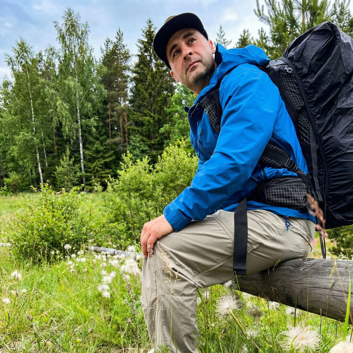 Водонепроницаемая куртка FHM Pharos синяя с мембраной Toray Delfy 10 000 мм