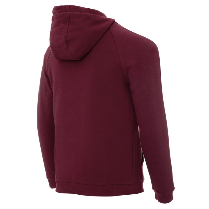 Džemperis ar kapuci Wave 70% kokvilna Raglan piegriezums Vinous bez logo