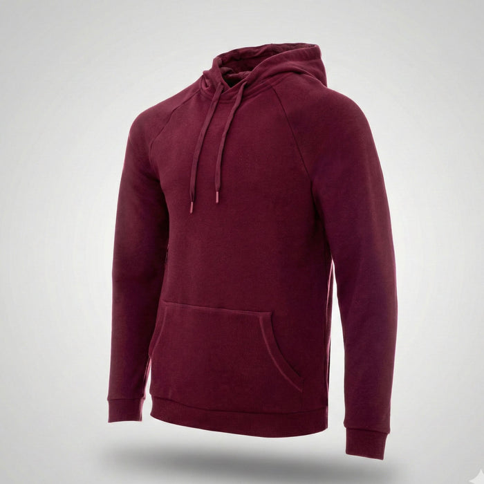 Džemperis ar kapuci Wave 70% kokvilna Raglan piegriezums Vinous bez logo