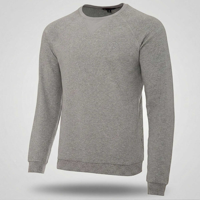 Džemperis Wave TH 100% Kokvilna Raglāna Piegriezums Gaiši Pelēks