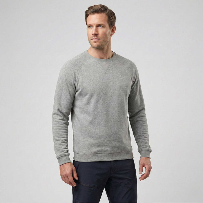 Džemperis Wave TH 100% Kokvilna Raglāna Piegriezums Gaiši Pelēks