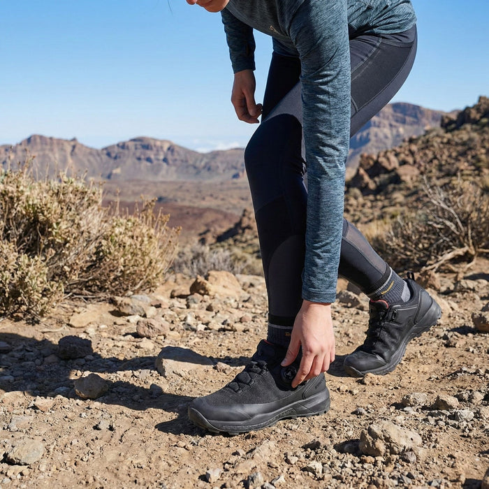 Кроссовки для трейлраннинга HUMTTO с быстрой системой фиксации водонепроницаемые черные